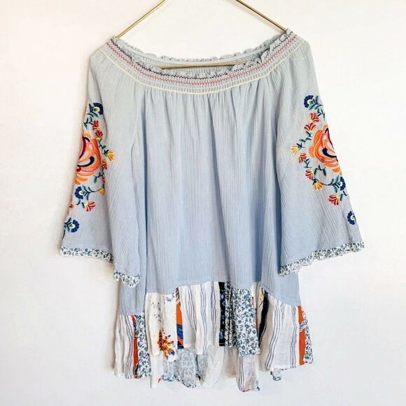 John.Mark Women’s Size Small Embroidered Boho Top - Picture 1 of 6
